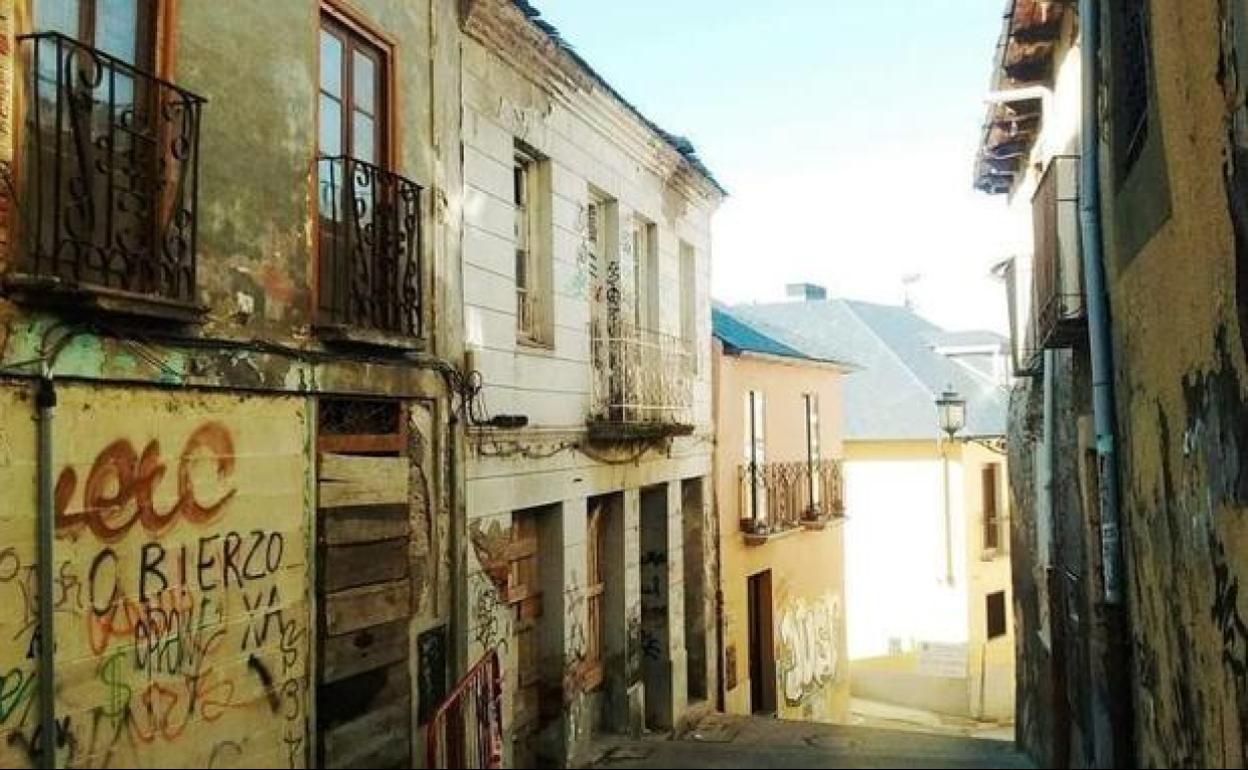Calle Rañadero de Ponferrada.