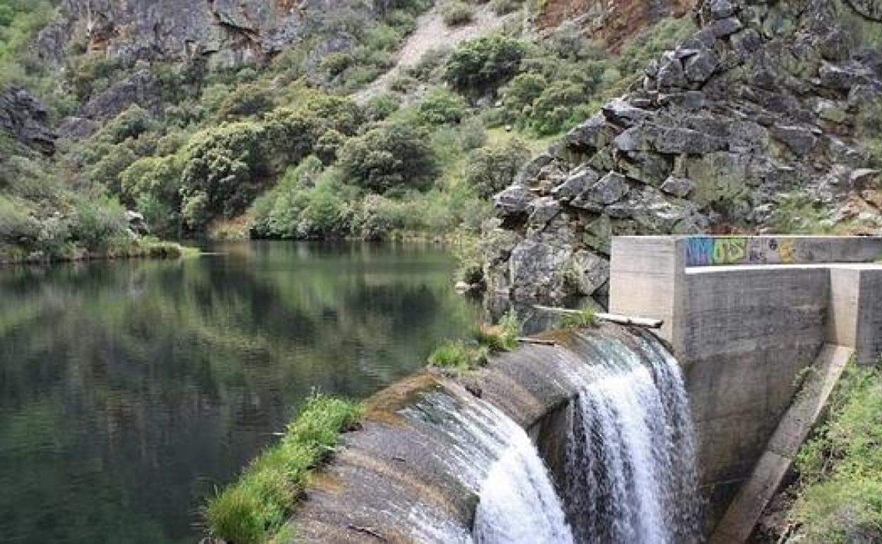 La presa de San Facundo, de la confederación hidrográfica del Miño-Sil.