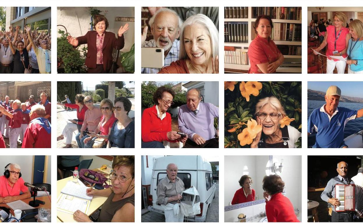 Cartel del Día de las Personas de Edad.