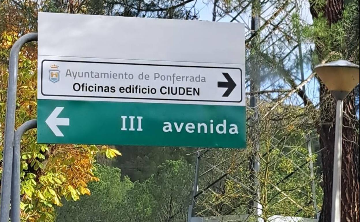 Imagen de una de las señales instaladas.