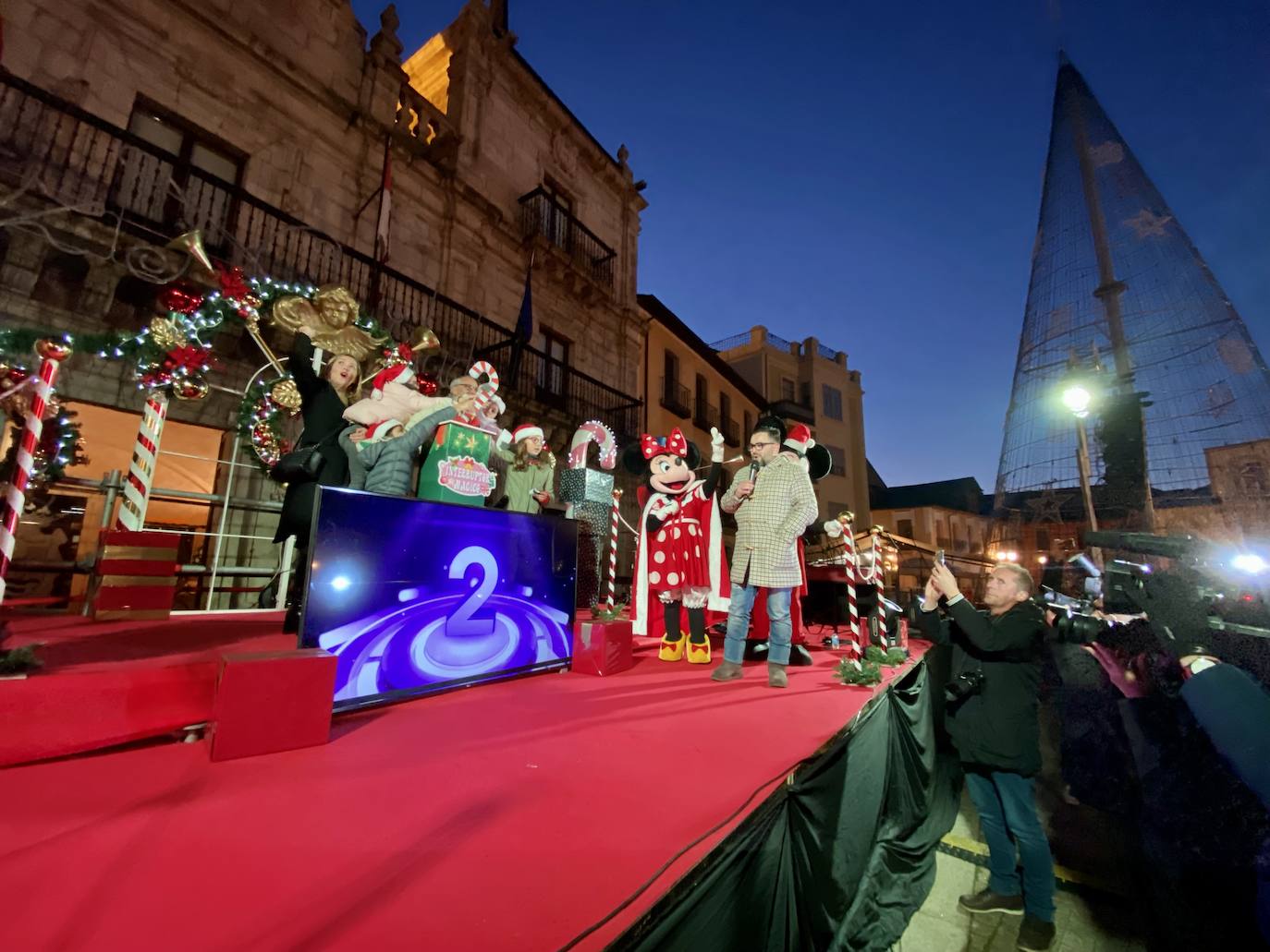 Fotos: Encendido de las luces de Navidad en Ponferrada