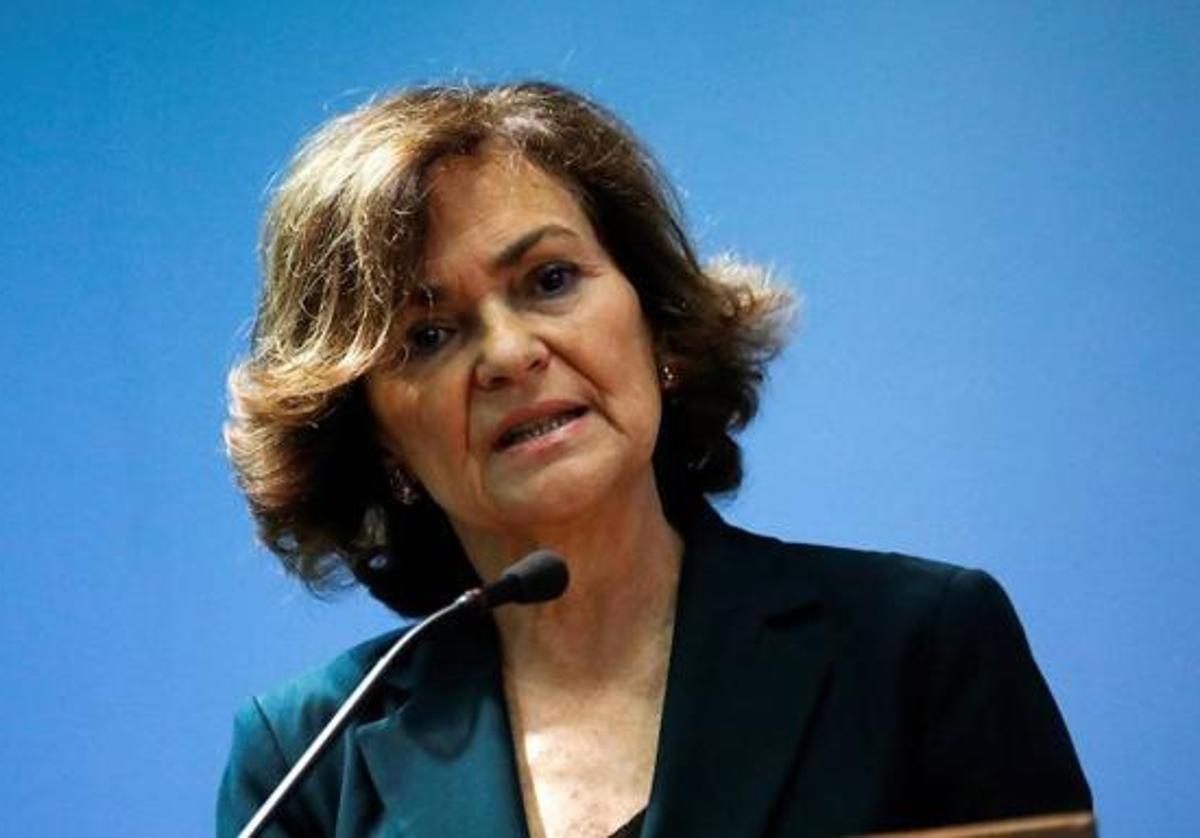 La exvicepresidenta del Gobierno Carmen Calvo estará en Ponferrada el próximo 11 de abril en un acto feminista.