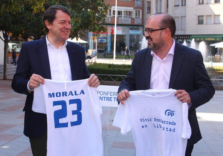 El '23' para Morala no ha faltado en la presentación oficial de su candidatura en la capital berciana.