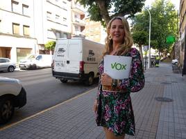 La candidata de VOX a la Alcaldía de Ponferrada, Patricia González.