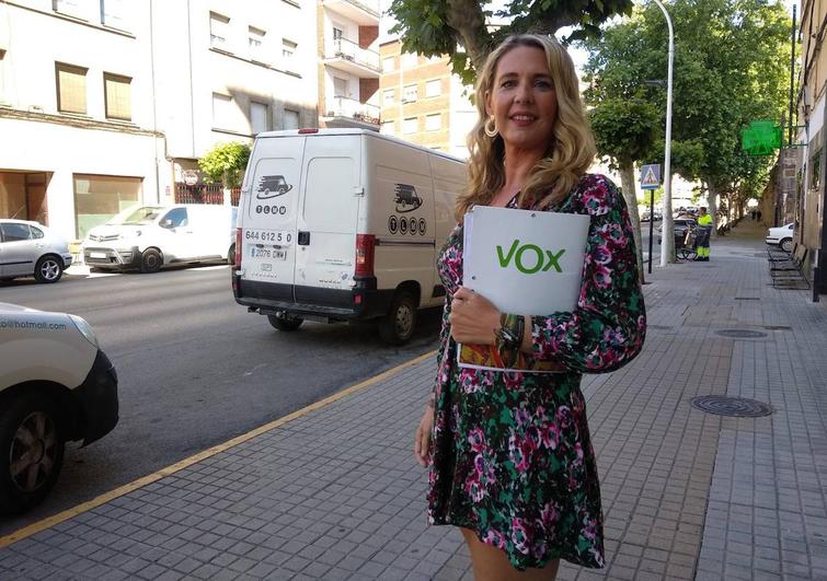 La candidata de VOX a la Alcaldía de Ponferrada, Patricia González.
