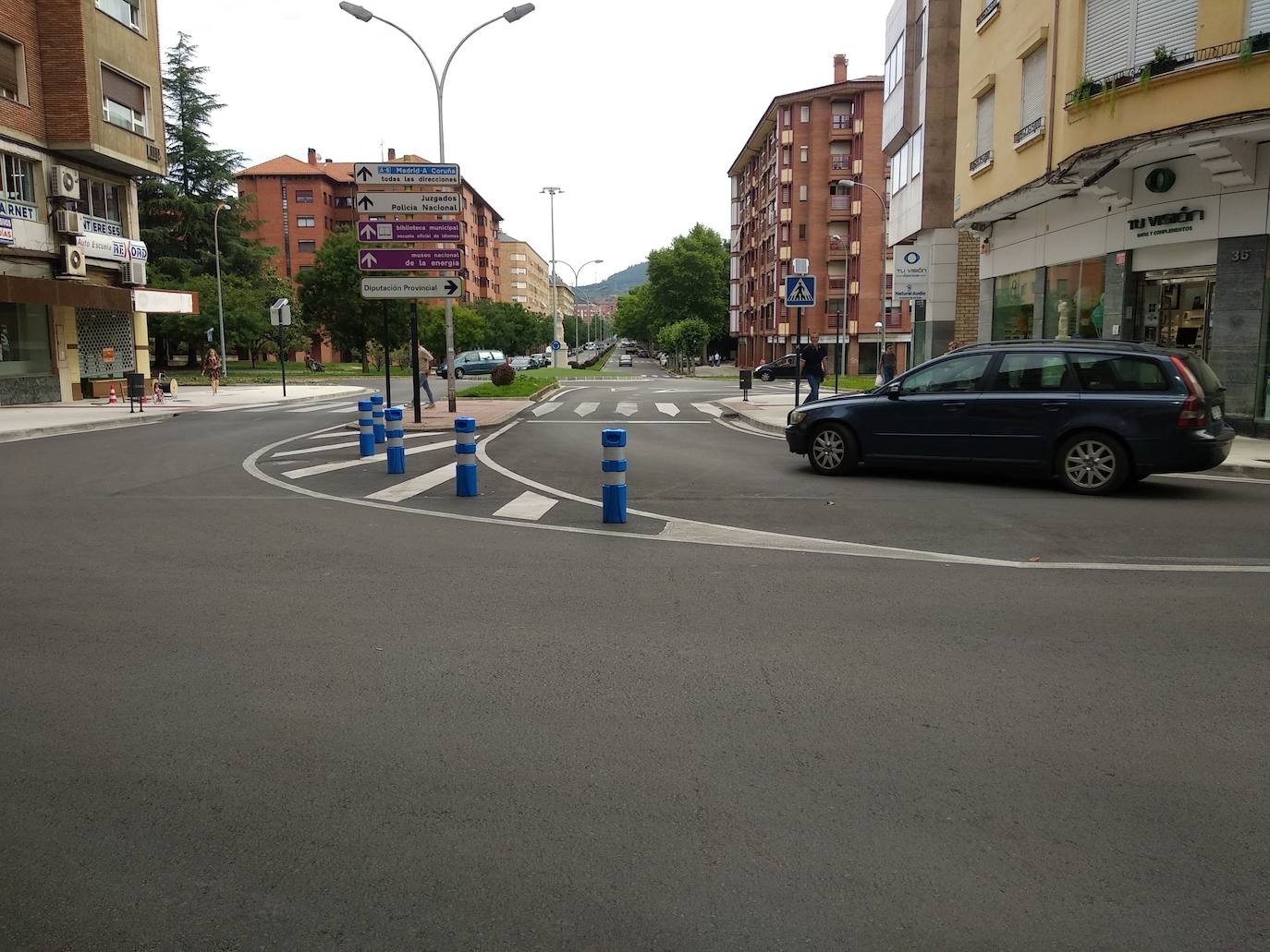 Ponferrada estrena la remodelación de la avenida de la Puebla