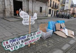 magen de una de las acciones llevadas a cabo por Clown Colillas en Ponferrada.