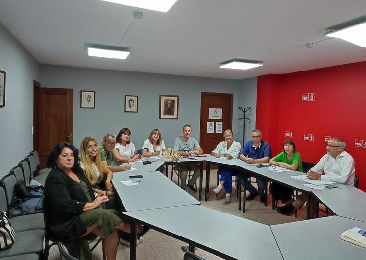 Reunión de la ejecutiva del PSOE de Ponferrada.