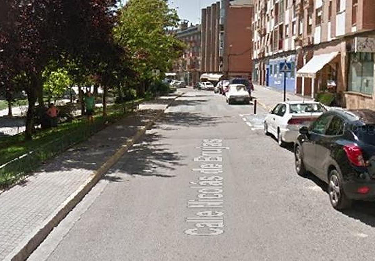 Calle Nicolás de Brujas en Ponferrada.