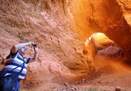 Turistas en Las Médulas.