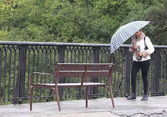 Temporal de viento y lluvia en Ponferrada.