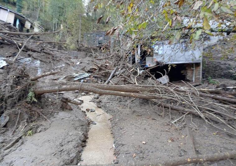 Las consecuencias del temporal en Lusio