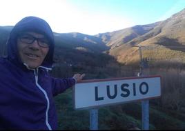 Jorge López, en una imagen en las montañas de Lusio.