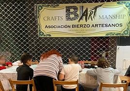Imagen de uno de los talleres Biart para niños en Ponferrada.