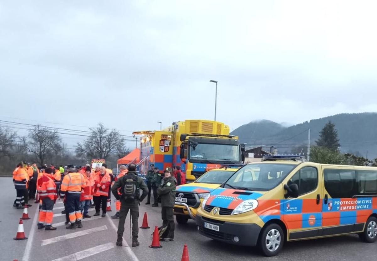 Imagen del operativo que se esta llevando a cabo este viernes.