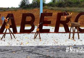 Imagen de los renos vandalizados en Fabero.