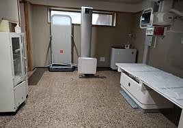 Sala de radiología digital en el centro de salud de Bembibre.