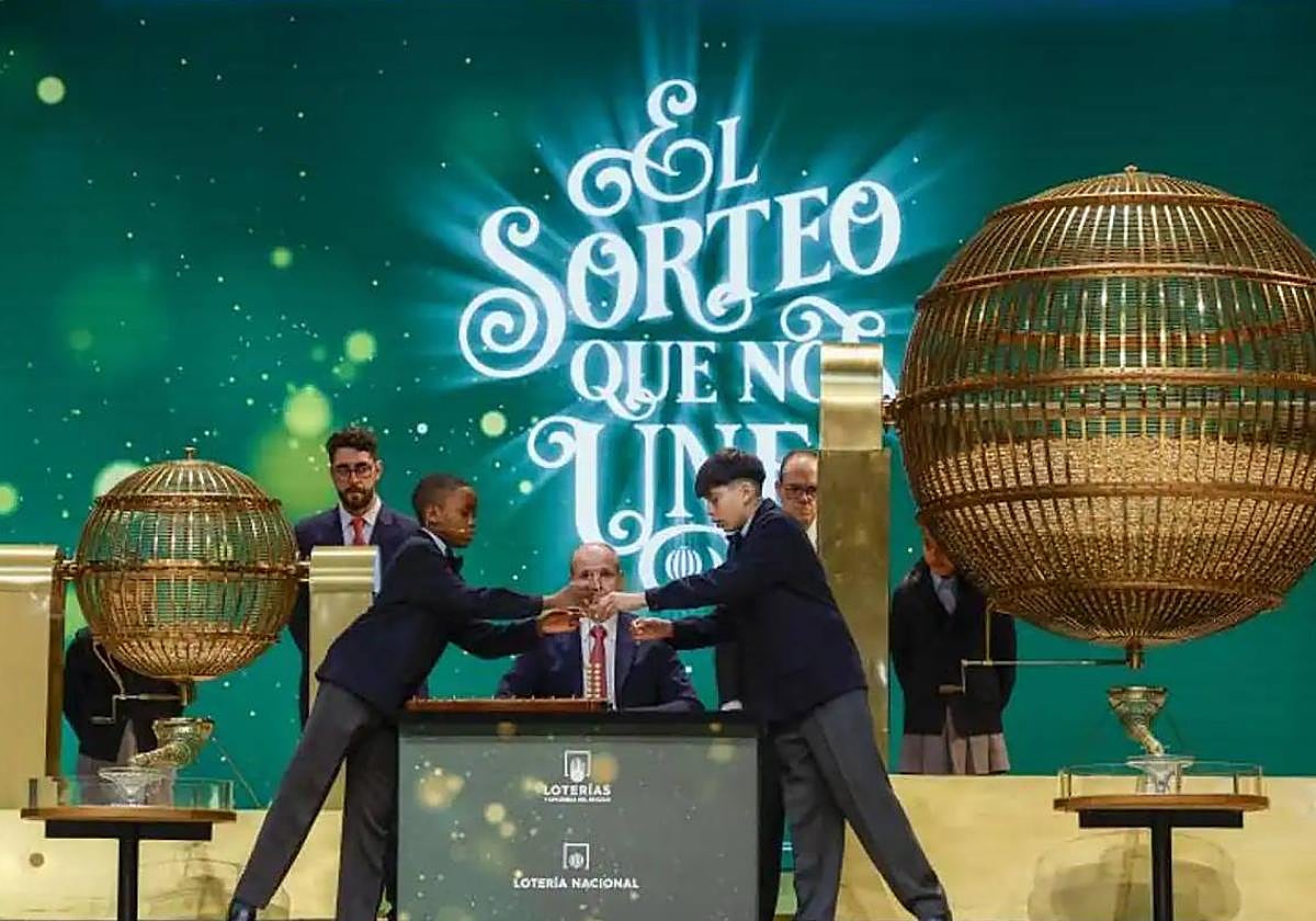 Imagen del sorteo de la Lotería de Navidad del 2023.