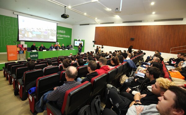 Inauguración de la jornada sobre ciberseguridad 'CyberWorking 2023' en la Uned de Ponferrada. 