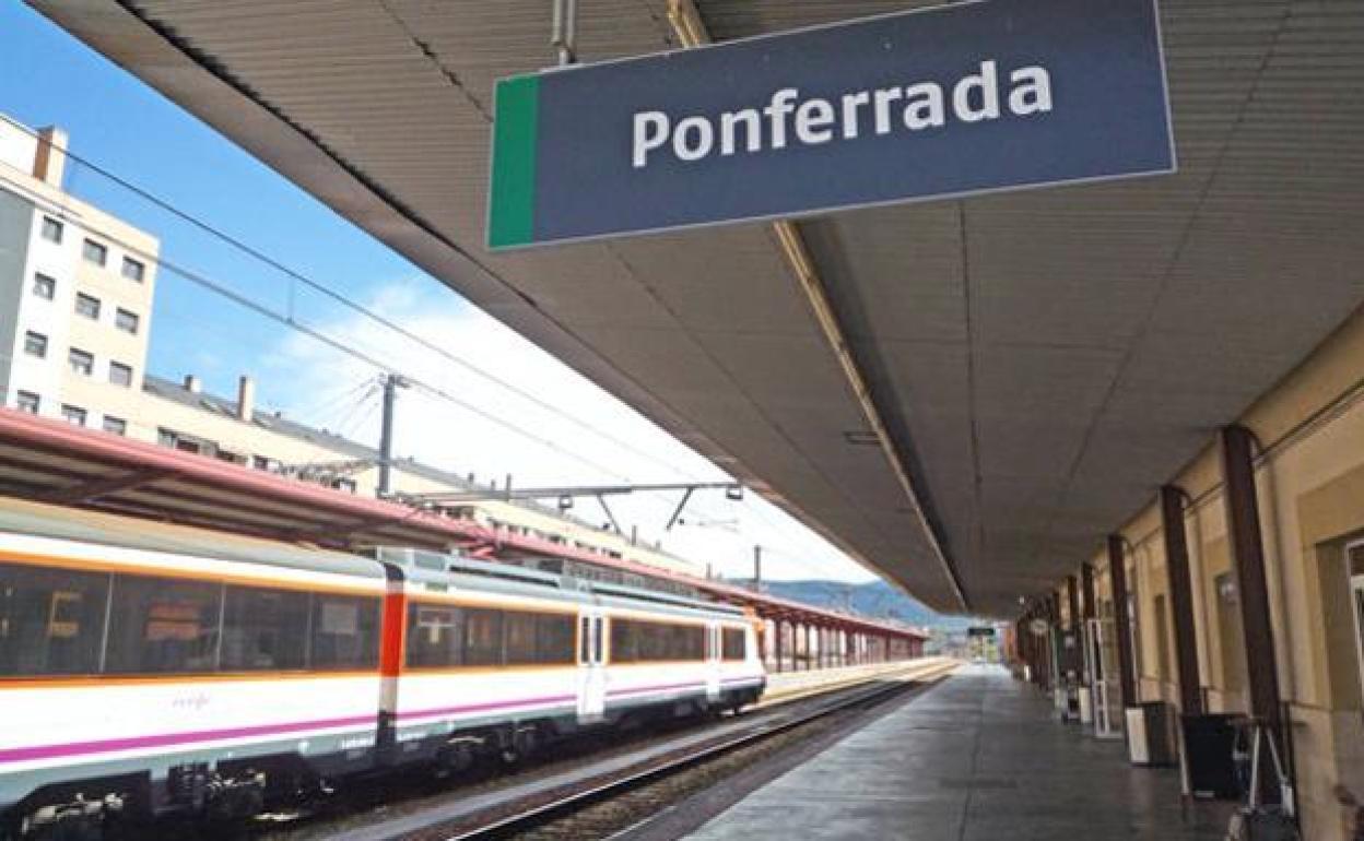 Estación de trenes en Ponferrada.