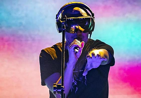 Guille Milkyway de La Casa Azul, en uno de sus conciertos.