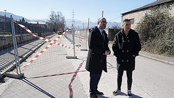 Las obras en la avenida de Milán de Ponferrada finalizarán en mayo