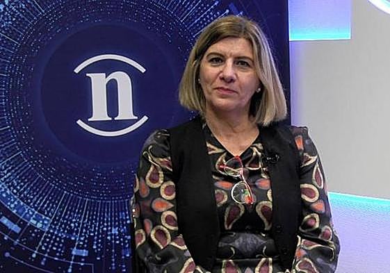 La alcaldesa de Fabero, Mari Paz Martínez, en una entrevista con Leonoticias.