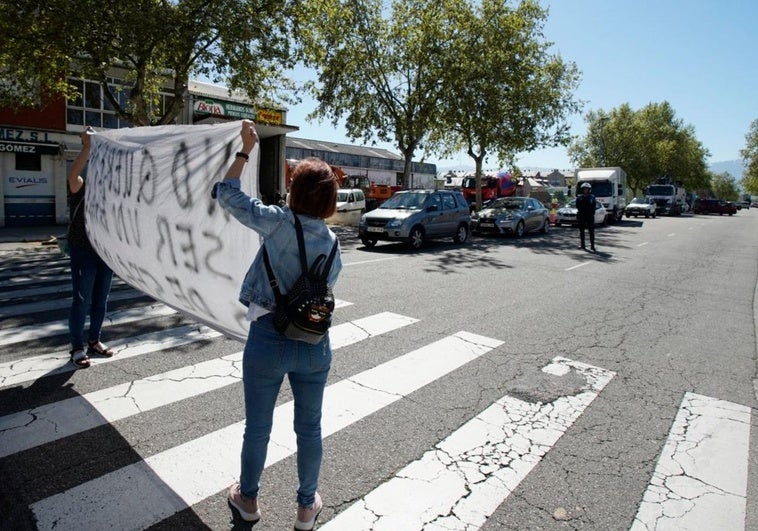 Protesta vecinal en Columbrianos