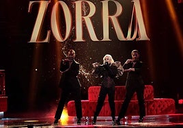 Actuación de Nebulossa en la segunda semifinal de Eurovision.