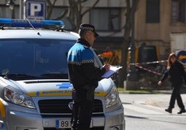 Control de la Policía Municipal de Ponferrada.