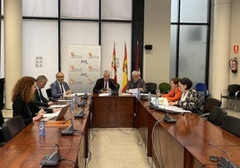 Imagen de la reunión del Patronato de la Fundación Las Médulas, celebrada en León.