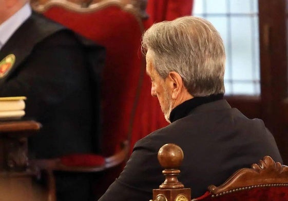 Pedro Muñoz durante el el juicio en la Audiencia Provincial de León.