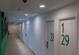 Imagen del interior de las instalaciones del Colegio Mayor 'La Tebaida' del Campus de Ponferrada