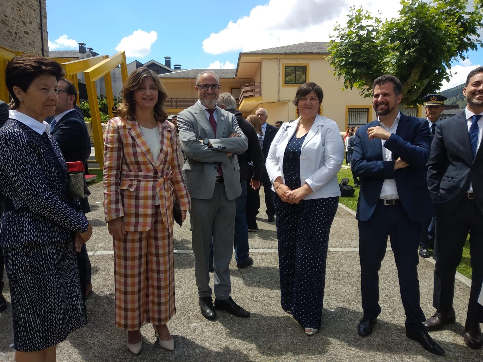 Autoridades en el acto de inauguración de Las Edades del Hombre.