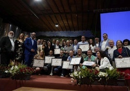 Imagen de los ganadores de los premios Palacio de Canedo.