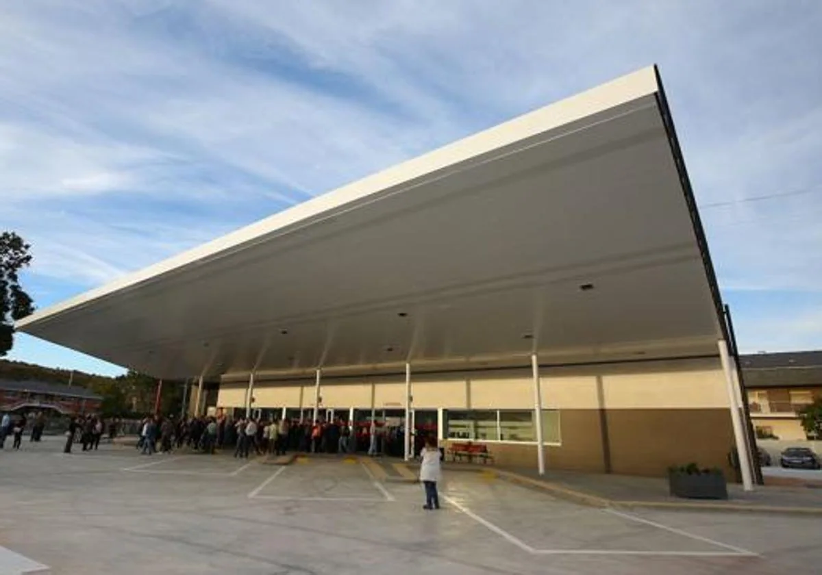 Imagen de la estación de autobuses de Bembibre.