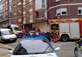 Intervención de los Bomberos de Ponferrada en este incendio.