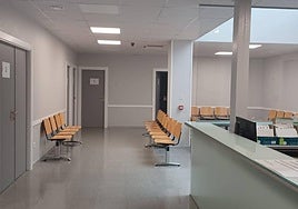 Imagen de la zona de urgencias del centro de salud Ponferrada II, más conocido como Pico Tuerto.