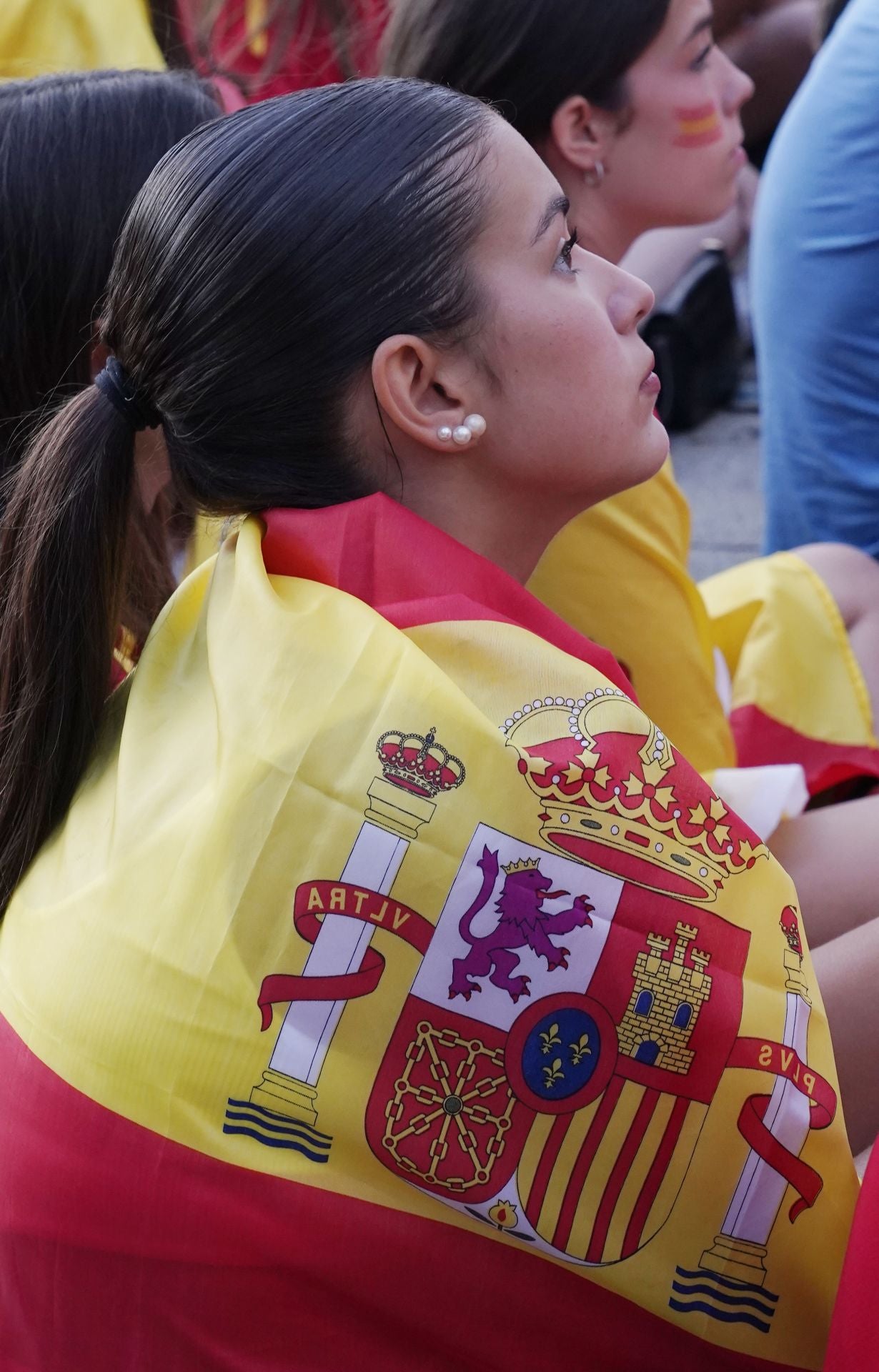 Ponferrada celebra la victoria de España en la Eurocopa.