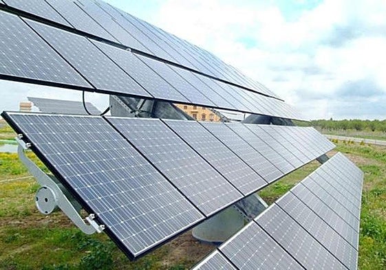 Imagen de una planta fotovoltaica.