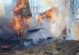 Incendio en Almázcara.