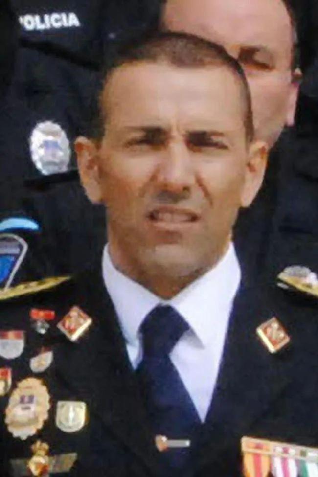 Imagen del ponferradino, Jesús Fernández Bolaño durante su etapa como Jefe de la Policía Local de Caravaca (Murcia).