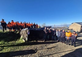 Inauguración del belén instalado en El Acebo.