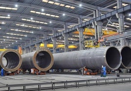 Imagen del interior de las instalaciones de la planta de Emobi Industries en Ponferrada.