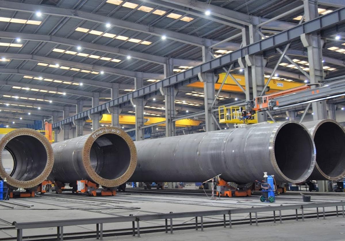 Imagen del interior de las instalaciones de la planta de Emobi Industries en Ponferrada.