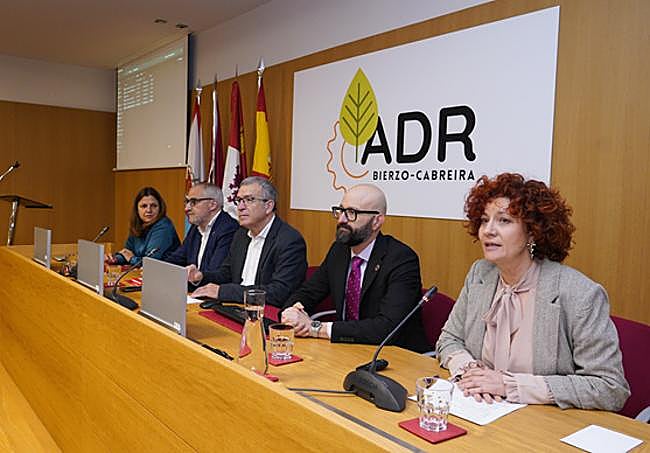 Autoridades participantes en las Jornadas Bierzo 2030 Cubillos del Sil.
