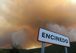 Imagen de archivo del incendio que asoló La Cabrera en 2017.