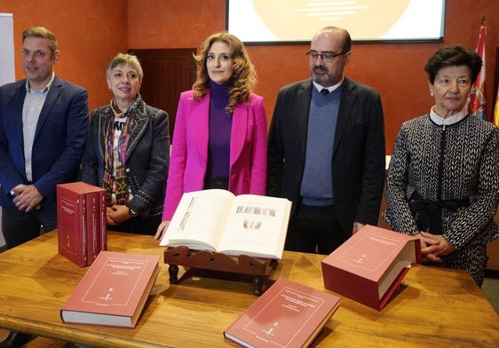 Imagen de la presentación de la nueva edición del Tumbo de San Pedro de Montes.