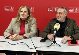 El pedáneo de Fuentesnuevas, José Antonio Cartón, durante una comparecencia.