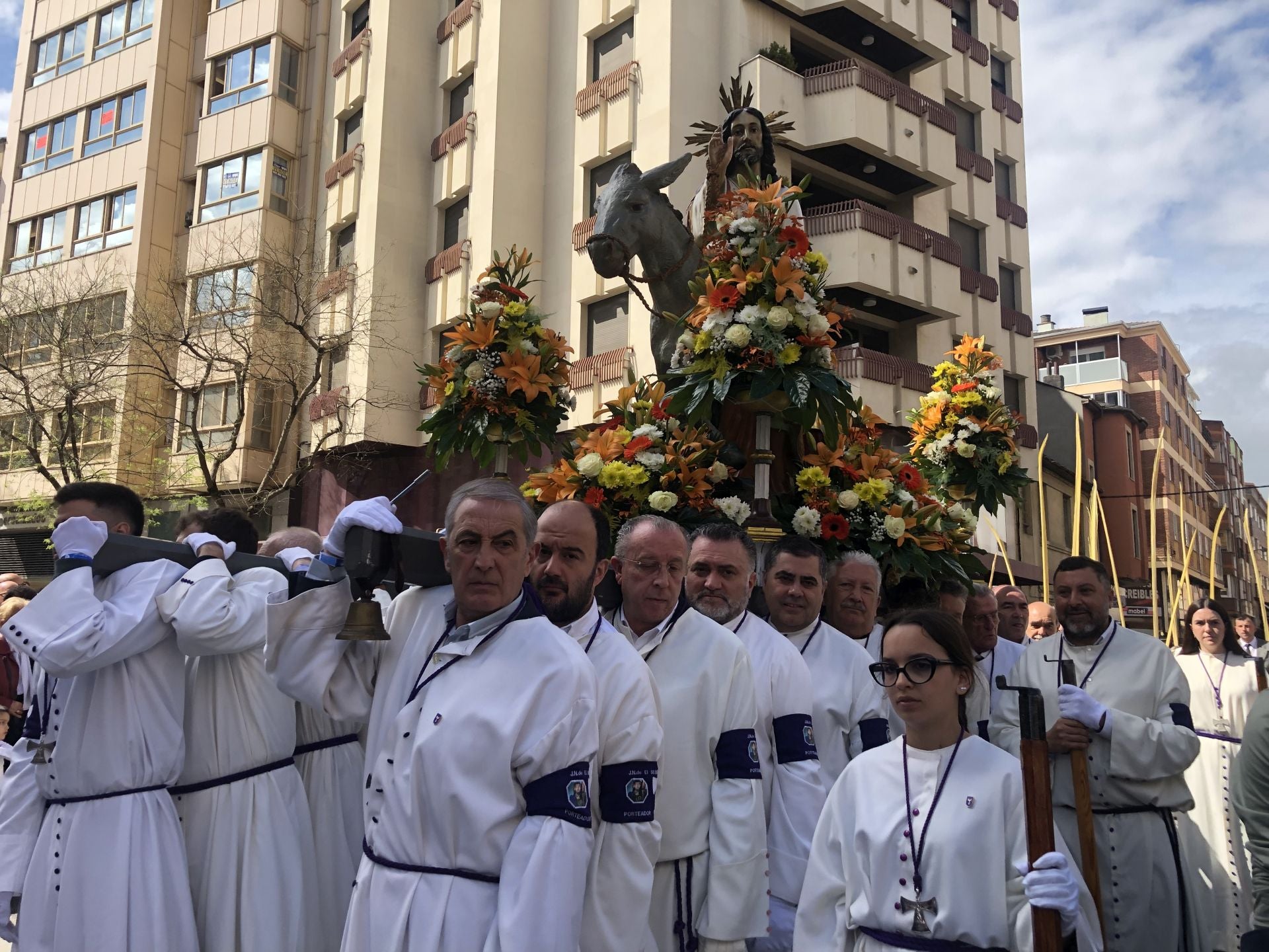 Procesión del Domingo de Ramos en Ponferrada.